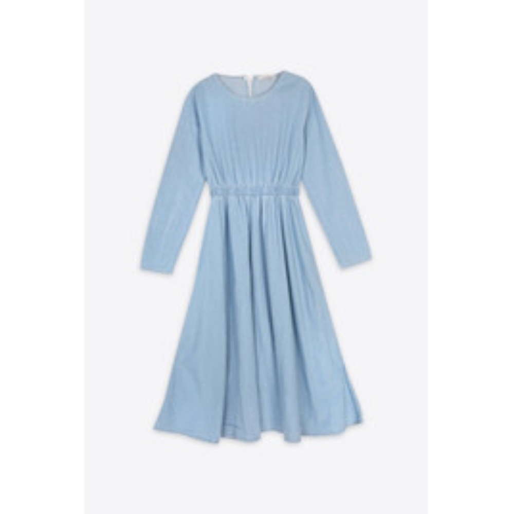 Oak+Fort Denim Maxi Dress Blue